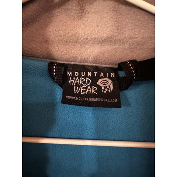 Mountain Hardwear Women's Large Blue Fuzzy Fleece Zip Up Lined EUC! - Picture 3 of 6